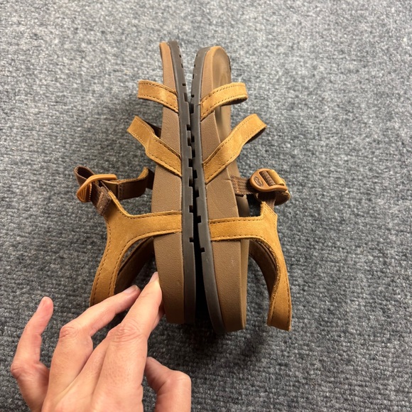 CHACO Women’s Lowdown Strappy Sandal Brown Leather size: 7 - Picture 6 of 8